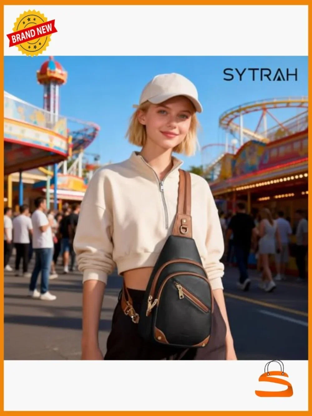 Convertible Sling Backpack Crossbody Purse RFID Anti Theft Travel Bag